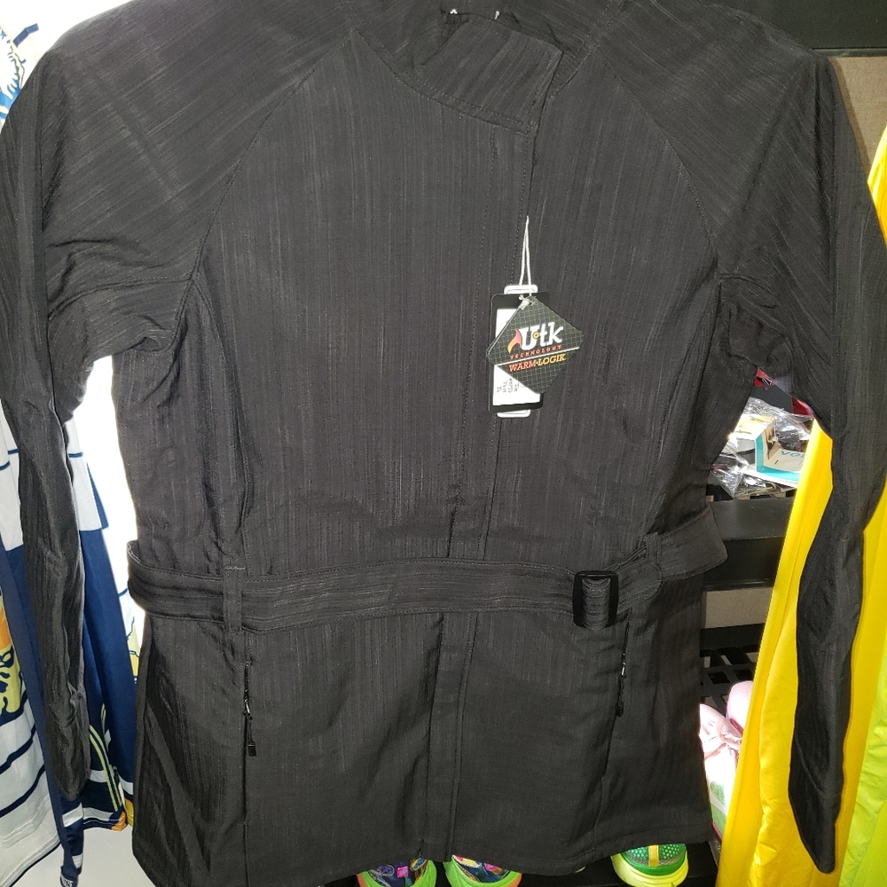 Jacket..black with gray color